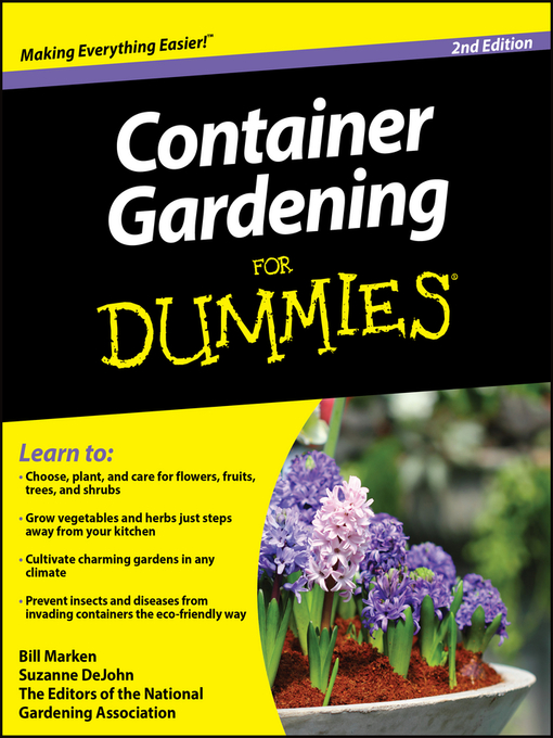 Title details for Container Gardening For Dummies by Bill Marken - Available